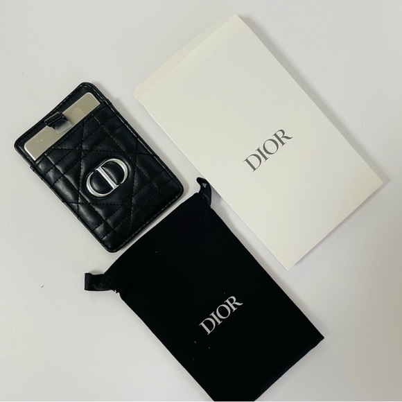 Dior Leather Phone Card Holder with Mirror - Picture 5 of 13
